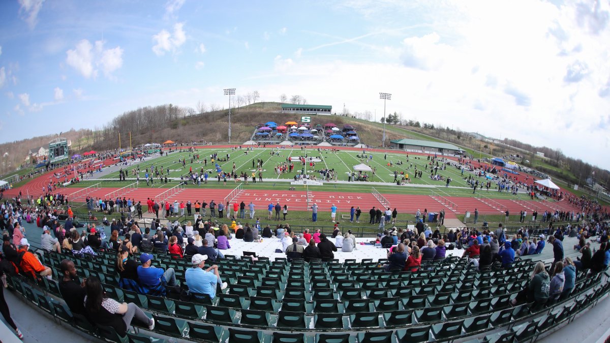 Rock_Athletics's tweet photo. TRACK: Slippery Rock University and The Rock track and field program hosted 1,462 track and field athletes from 62 high school teams today at the Rock Relays High School Invitational. Full results from the 12-hour meet are available here: https://t.co/s20gVHhCPe https://t.co/V48jBgnIym