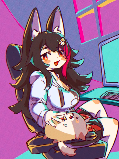 なでなで
#みおーん絵 