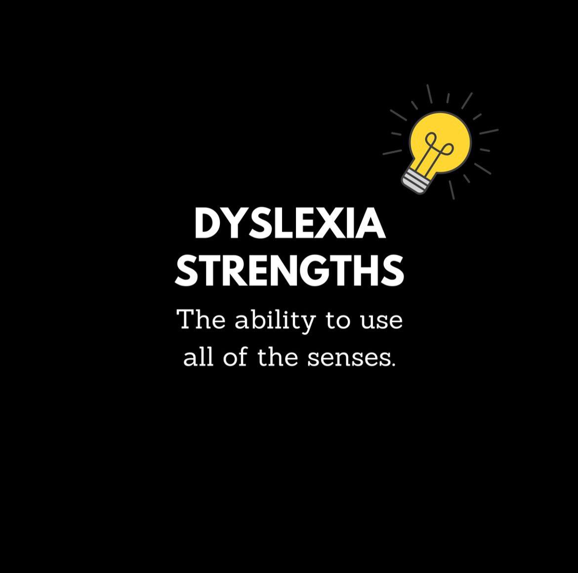 Dyslexics are uniquely tuned into all of their senses. Using this in learning &amp; educational environment can change the lives of many Dyslexic students.💡#learndifferent 
•
#dyslexia #dyslexiaawareness #dyslexiaeducation