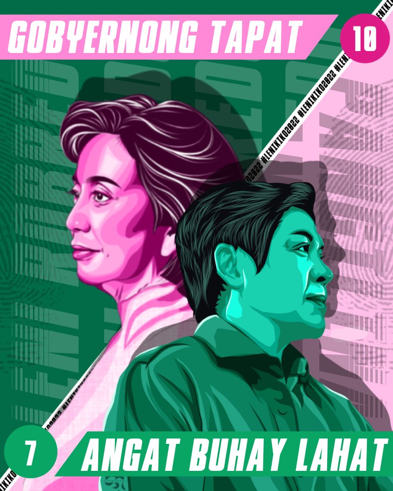 gae4misana's tweet photo. WE DRAW LENI AND KIKO πΈπ·
Digital Art Collaboration with my bestfriend @kitsu_art β€οΈ
Gobyernong tapat, Angat buhay lahat
Nawa'y makaabot sa inyo madam >< @lenirobredo @kikopangilinan
#LeniKiko2022 #LetLeniLead #IpanloNa10To #wedrawleni #wedrawkiko https://t.co/MrPmDKyxLq