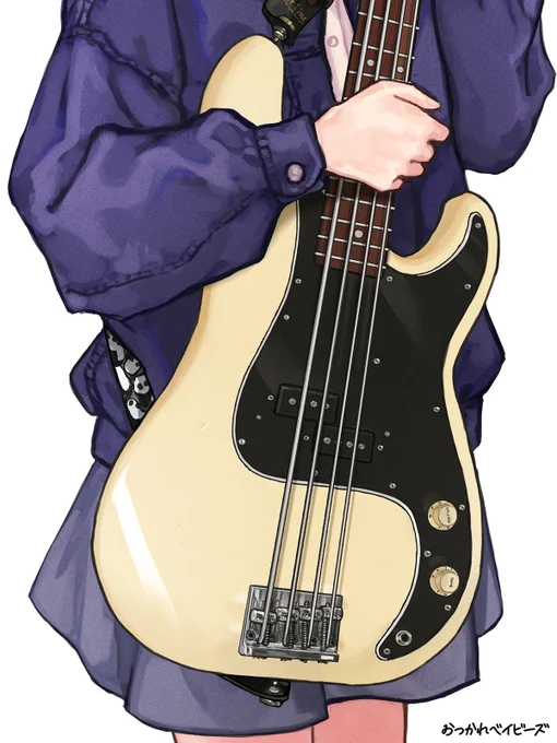 こだわって描いた楽器見て 