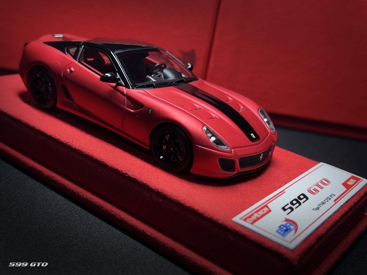 kindarksc's tweet photo. BBR 1/43
Ferrari 599 GTO
Rosso F1 2007 Opaco https://t.co/VweJHzCYGa