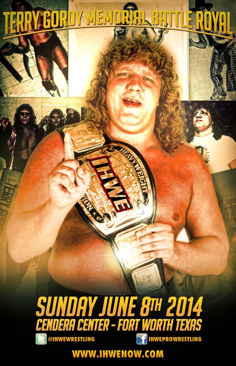 IHWEWrestling's tweet photo. Happy Birthday to 1 of the absolute ALL TIME GREATS! Terry Gordy
2014 #SWHOF Inductee
2014 @IHWEWrestling presented The #TerryGordy Memorial Battle Royal, won by Thomas Shire.
Thank you @MirandaGordy & Gordy Family. https://t.co/DKlwKwTbIM