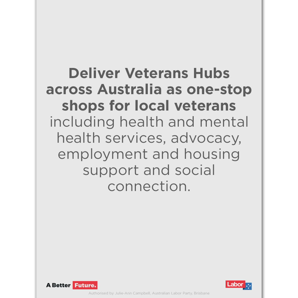 QLDLabor's tweet photo. An @albomp Labor Government will fix Scott Morrison's crisis in Veterans’ Affairs and restore the respect our veterans and their families deserve. @ShayneNeumannMP @AustralianLabor #auspol https://t.co/l3QYsQy7vA