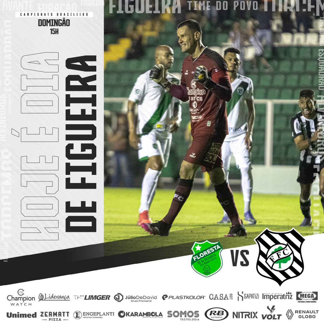 FigueirenseFC's tweet photo. DIA DE FIGUEIRA! 🖤
⠀
Logo mais, às 15h, enfrentaremos o Floresta-CE, no Estádio Domingão, em Horizonte, no Ceará. A partida é válida pela 3ª rodada do Campeonato Brasileiro.
⠀
VAMOS, FIGUEIRA! 🏴🏳️
⠀
#FECxFFC
#CampeonatoBrasileiro https://t.co/eMLgya8knq