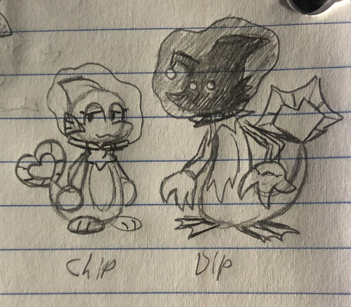 JpepWepy's tweet photo. It was only a matter of time before I started giving Chip and Bug evil doppelgängers. I only have one for Chip so far… their name is Dip.
#pixandbit https://t.co/MCyqH34Yck