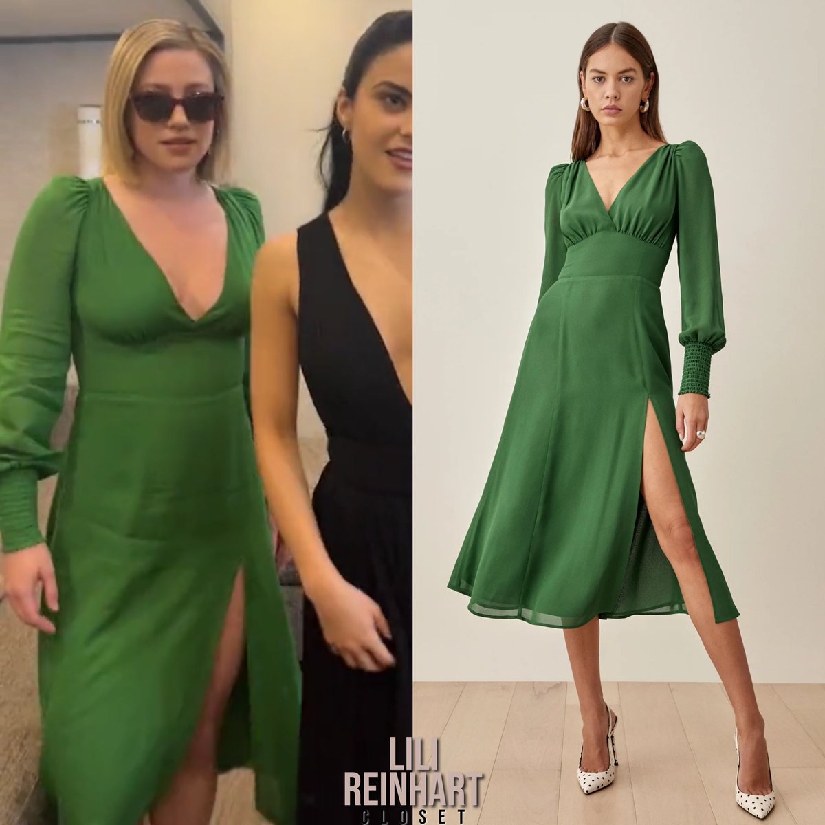 Betty Cooper will wear the #Reformation 'Lindero Dress' ($248) in a  Riverdale season 6 episode.