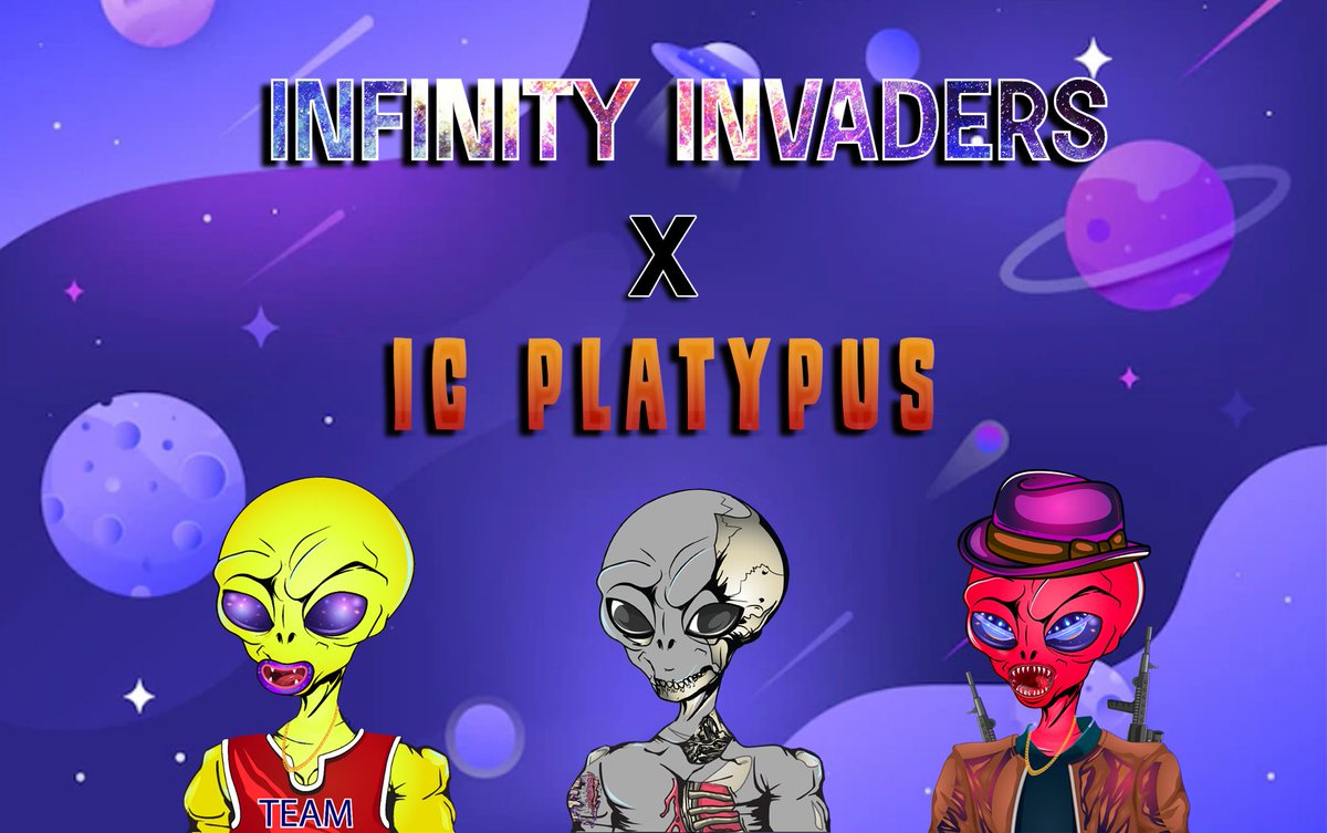 IC_Platypus's tweet photo. 📢NFT Giveaway📢
Our Alien friends @ICinvaders are giving our #Community 20 #NFTs

To Join:
☑️ Must FOLLOW @IC_Platypus &amp; @ICinvaders 
☑️❤️/RT &amp; Tag 3 Friends
☑️Join discord:
https://t.co/V7va8yai13
https://t.co/qo3bWk3eGe

Ends in 48Hrs⏰

#NFTGiveaway #IC #NFTCommunity #Dfinity https://t.co/eTCsz8NNhe