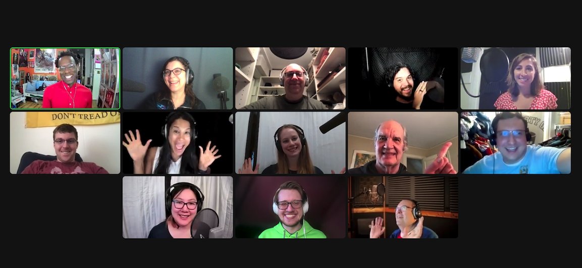 positivelyvo's tweet photo. We had an absolute blast in our first official #PositivelyVoiceover workshop with casting director Diakeim Lyles today! We're feeling more conversational already
#voiceover #voiceacting #voiceactor #community https://t.co/SkePQ7BdMV