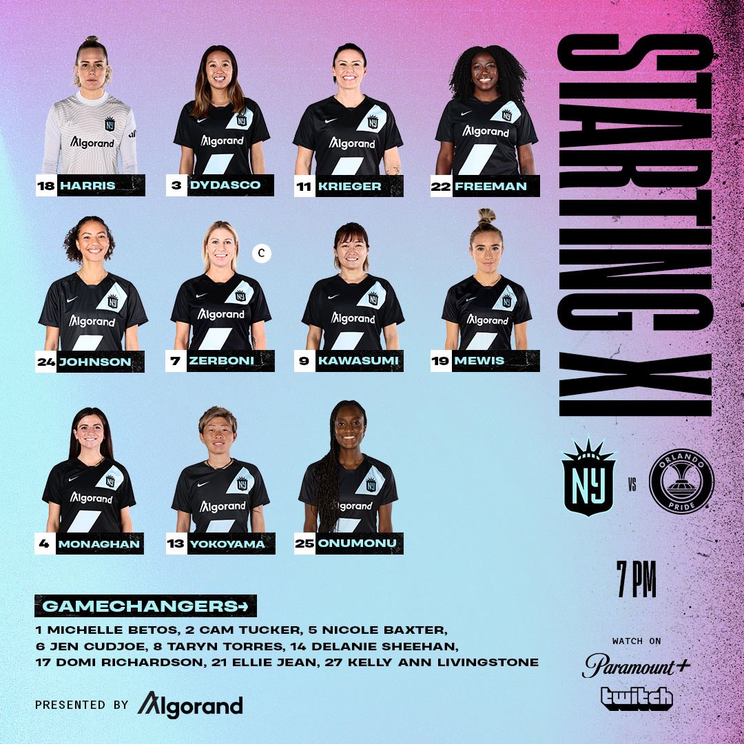 GothamFC's tweet photo. Your Starting XI presented by @Algorand 🚀 https://t.co/iYq2V9kupl