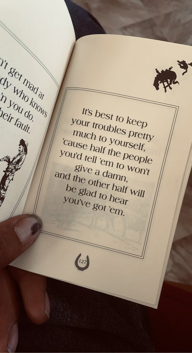 knoblock_riley's tweet photo. Read it, than read it again, and have a great weekend y’all #cowboywisdom https://t.co/IDz8spmzho