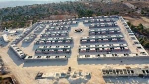 mutludc's tweet photo. Ongoing demographic change in #Afrin | Syrian National Army factions construct residential compounds and destroy agricultural fields https://t.co/gMzRmOI9D6 https://t.co/APgeXEemQt