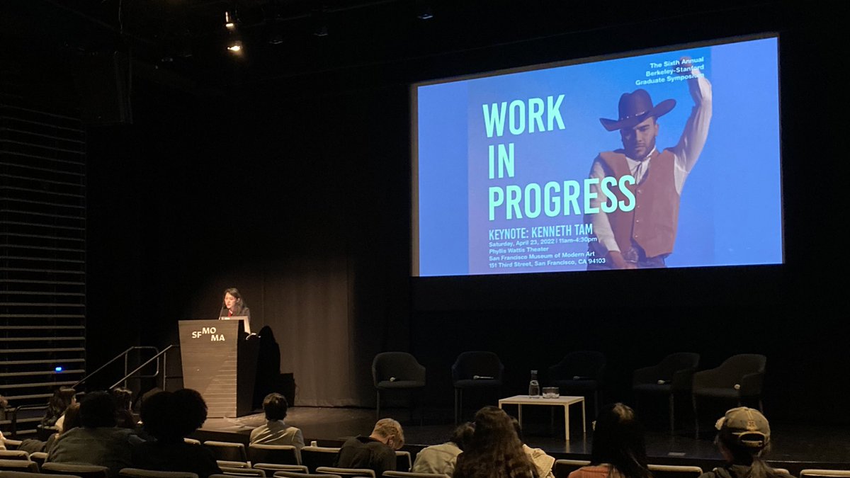 GraceKuipers15's tweet photo. Yee (and I cannot stress this enough) haw to @tausifnoor and the organizers of an endlessly  generative SFMOMA Berkeley/Stanford symposium 🤠 https://t.co/qDkM98ARBp