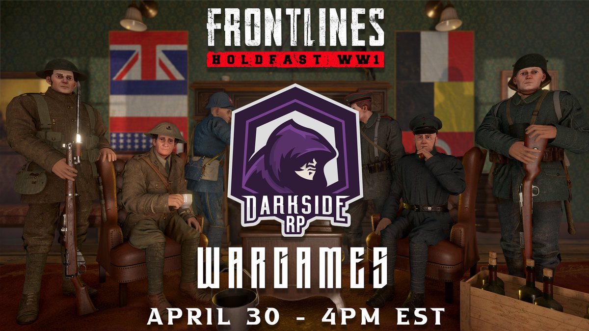 darksiderp_'s tweet image. Remember that event we postponed?

Well it's back on and it's in one week!
This time it'll be a charity event for Red Cross to bring support to Ukraine.
If you're interested in participating and enjoying the next Wargames Event run by DarksideRP then DM's are open!