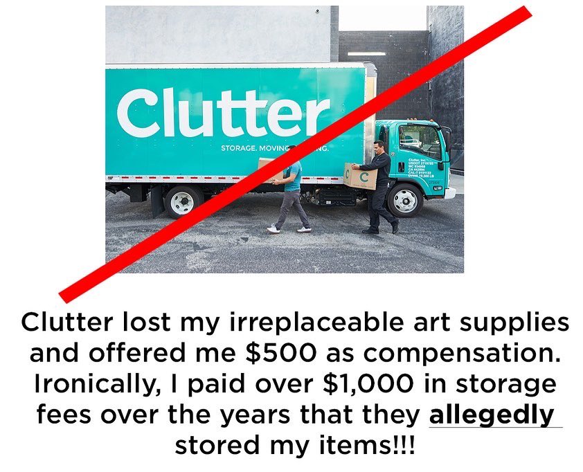 ninaboesch's tweet photo. See you at small claims court @Clutter ! (They just lost 20,000 MetroCards of mine and offered me $500 for the loss. LOL!!! I paid them over $1,000 in storage fees alone!!!) https://t.co/gA62XWYPcA