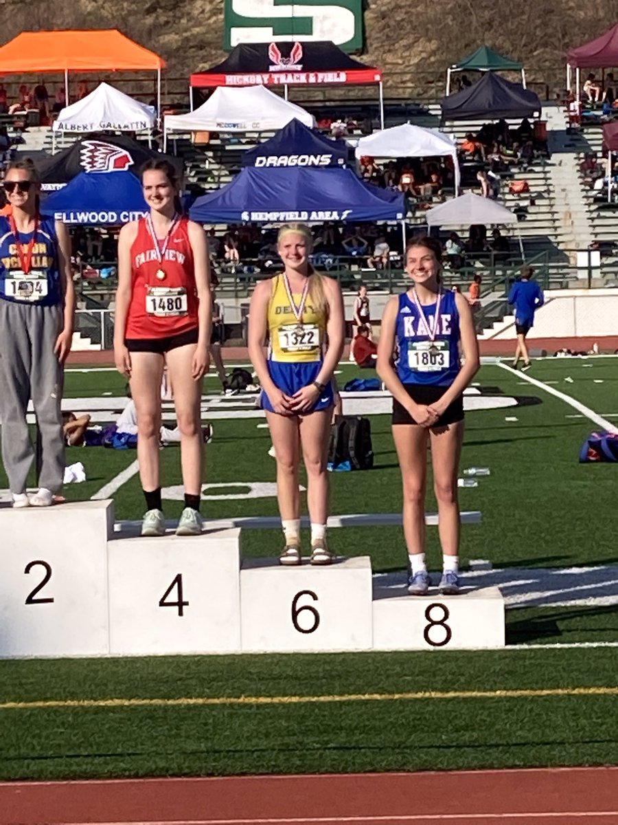 DerryAreaTFXC's tweet photo. Ashley Baker not only PRed in the long jump with a mark of 33’ 9”… but also finished 6th overall in the process! #DerryPride @TribLiveHSSN https://t.co/KyhDtNdSMv