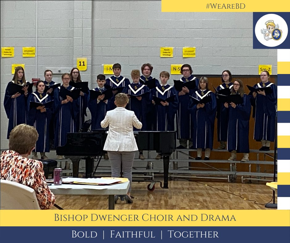 Bishop Dwenger Choir and Drama (@bdchoirdrama) on Twitter photo Your Saints are GOLDEN! <a href="/BishopDwengerHS/">Bishop Dwenger HS</a>' mixed choir competed at the ISSMA choral festival at Snider earlier today and were awarded Gold Standing! Congratulations to them for their hard work throughout this year. Don't miss them in action Saturday at our Spring Concert! #WeAreBD Your Saints are GOLDEN! <a href="/BishopDwengerHS/">Bishop Dwenger HS</a>' mixed choir competed at the ISSMA choral festival at Snider earlier today and were awarded Gold Standing! Congratulations to them for their hard work throughout this year. Don't miss them in action Saturday at our Spring Concert! #WeAreBD