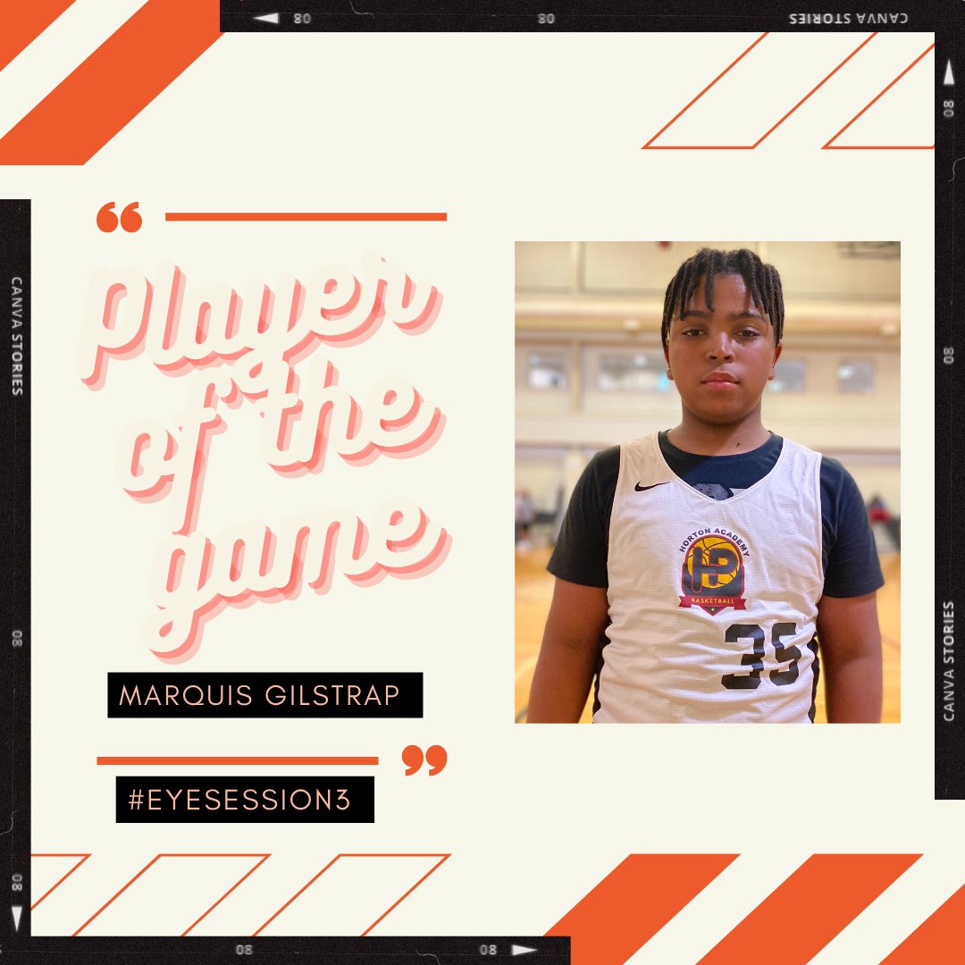 BTS_Report's tweet photo. Marquis Gilstrap is a smooth shooter with range for such a young age. He had 14 points in the win. #EYESession3 https://t.co/LRuQDsV38F