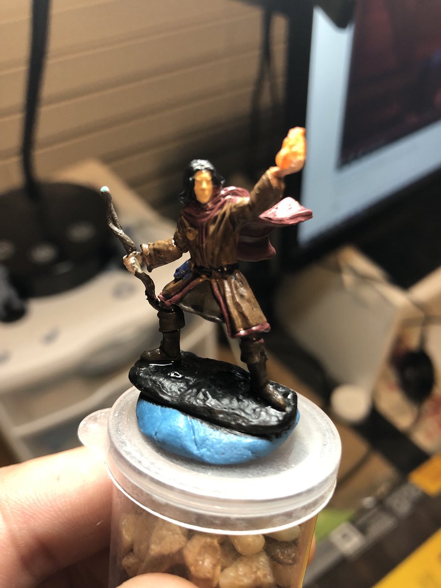 DanielLujan96's tweet photo. Throwback to the first mini I ever painted. Melvin Lee - Evocation Wizard 🧙‍♂️ https://t.co/Ubmbow18a0