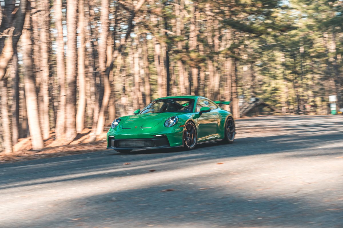 CARandDRIVER's tweet photo. Tested: 2022 @Porsche 911 GT3 manual, the gatekeeper: https://t.co/9UFdFpVpEl https://t.co/Swpiio4KHh