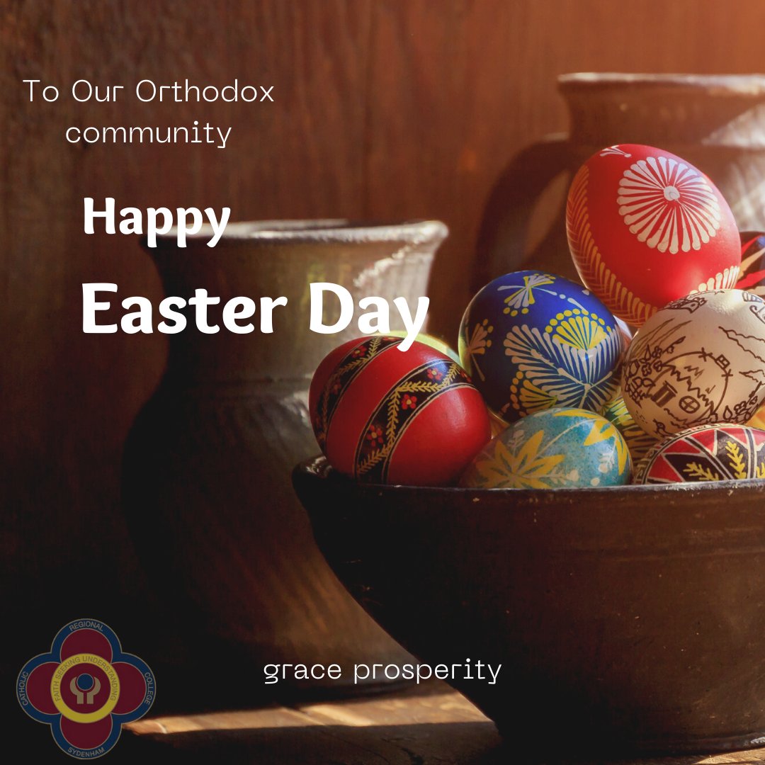 Happy Easter to our Orthodox Community

Romans 8:34: "Christ Jesus who died—more than that, who was raised to life—is at the right hand of God and is also interceding for us."