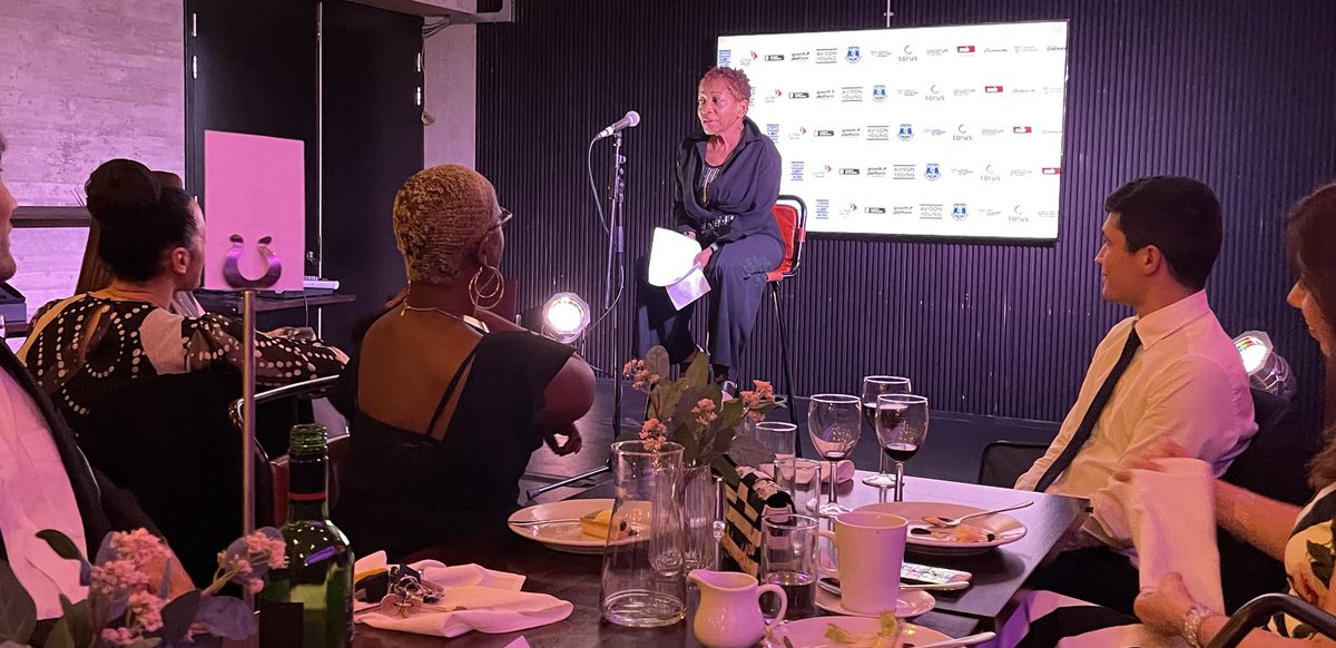 ⁦<a href="/Bonn1eGreer/">Bonnie Greer</a>⁩ had everyone in the room mesmerised when she spoke tonight at the #Lar launch. Thank you so much for coming to Liverpool tonight Bonnie and giving us so much food for thought. Back again in August with ⁦<a href="/NML_Muse/">National Museums Liverpool</a>⁩, can’t wait.