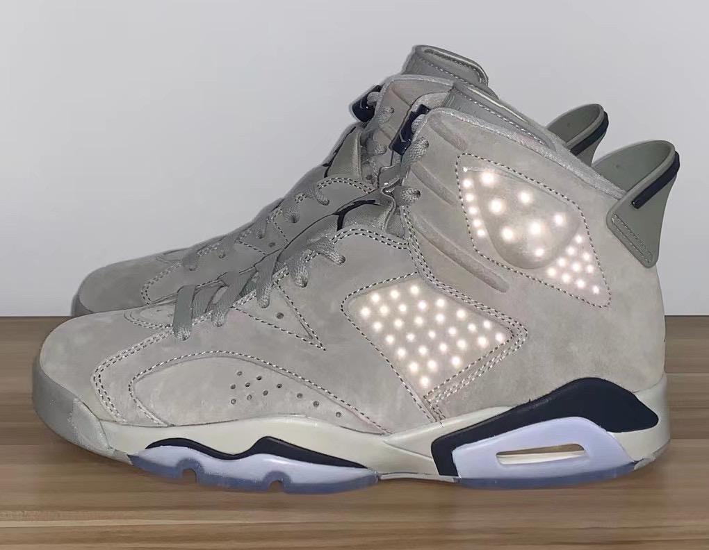 JustFreshKicks's tweet photo. Air Jordan 6 “Georgetown” Features 3M Reflective Accents https://t.co/OcgAmylDNn https://t.co/FbdAy8VUgU