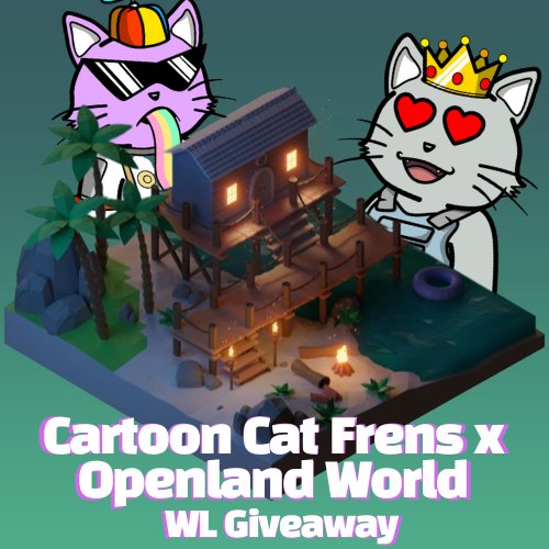 NFTandShill_'s tweet photo. 🎁Cartoon Cat Frens x Open Land World🎁

🎉2x WL Giveaway🎉

1️⃣Follow @cartooncatfrens &amp; @OpenlandWorld
2️⃣❤️&amp; RT
3️⃣ Tag a Friend 
4⃣ Join the Discord https://t.co/efVsThTvGE

⏳Ends in 24 Hours⏳

#NFT #NFTCommunity #NFTGiveaway #WLGiveaway https://t.co/sDXcJmtJnf