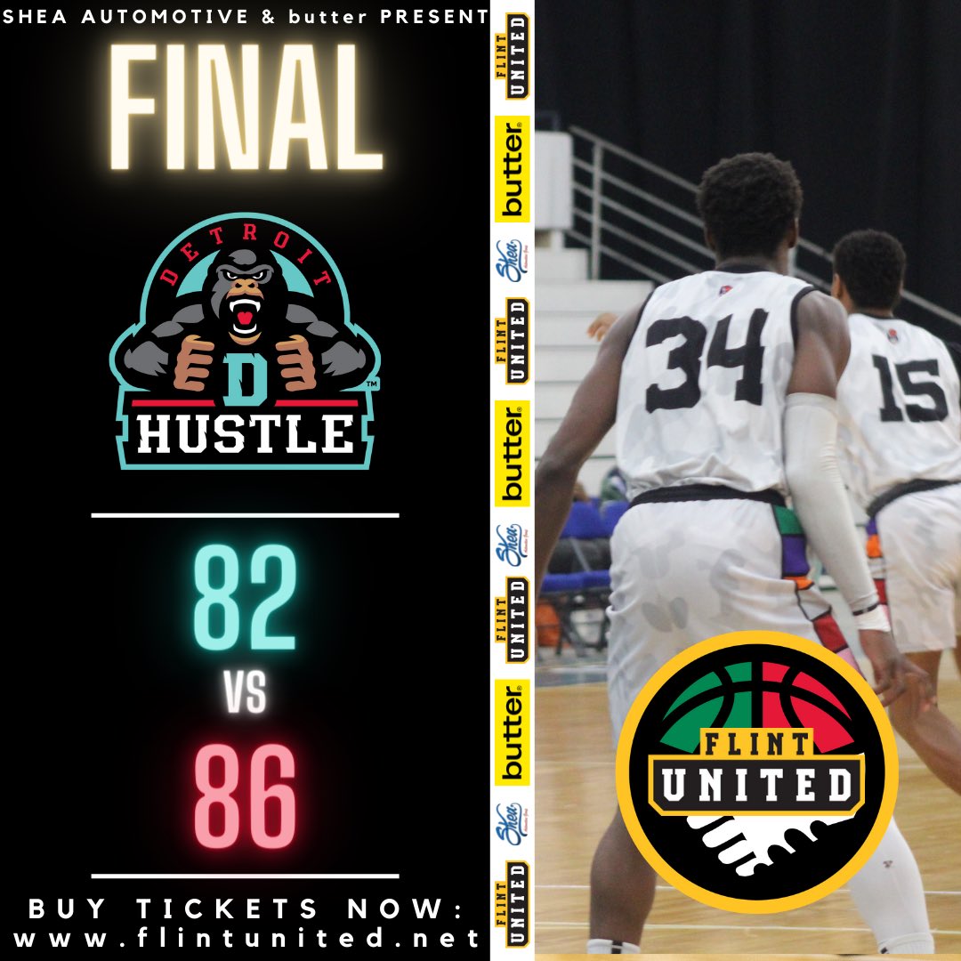 The final against Detroit, Flint United comes out on top, 86-82.
—
#weunite