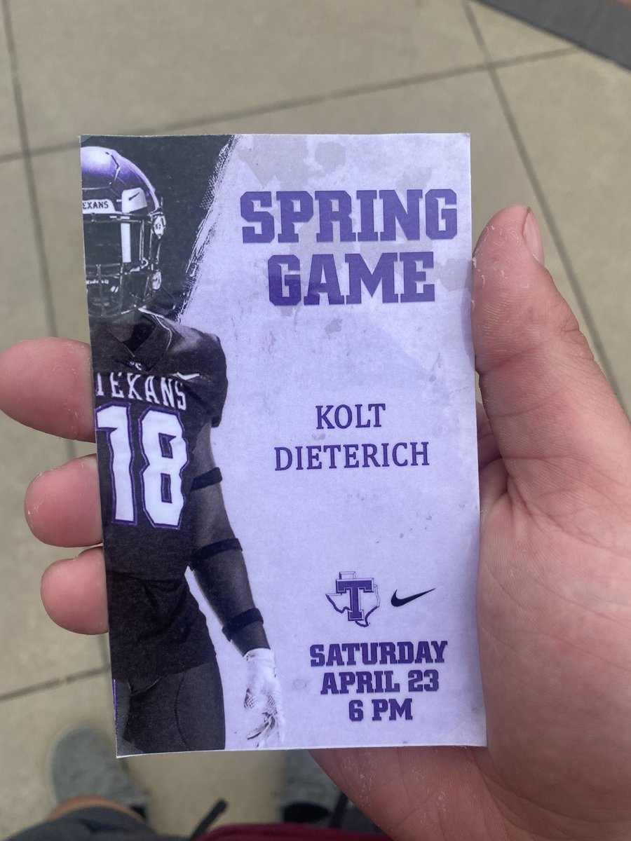 dieterich_kolt's tweet photo. Thanks to ⁦@_CoachMartinez_⁩ ⁦@coachscarey⁩ and ⁦@TarletonFB⁩  for having me out. Loved every bit of it and can’t wait to come back!! https://t.co/WqLhebB0Wq