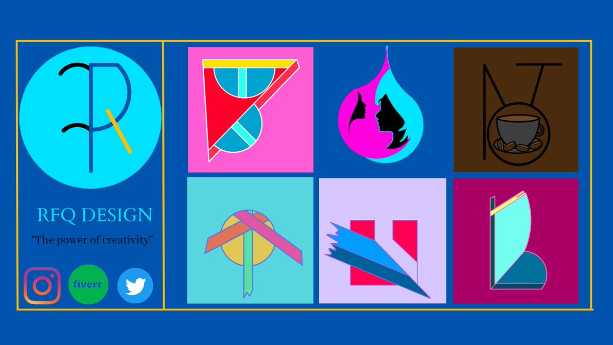 RfqDesign's tweet image. Hi,
Introduce, you can call me refqi. With my creative power, I can design a creative logo for your business or brand.

I have several styles of logo shapes, you just have to choose them. 

You can order my services directly or through the fiverr app.
#logodesign #logodesigner