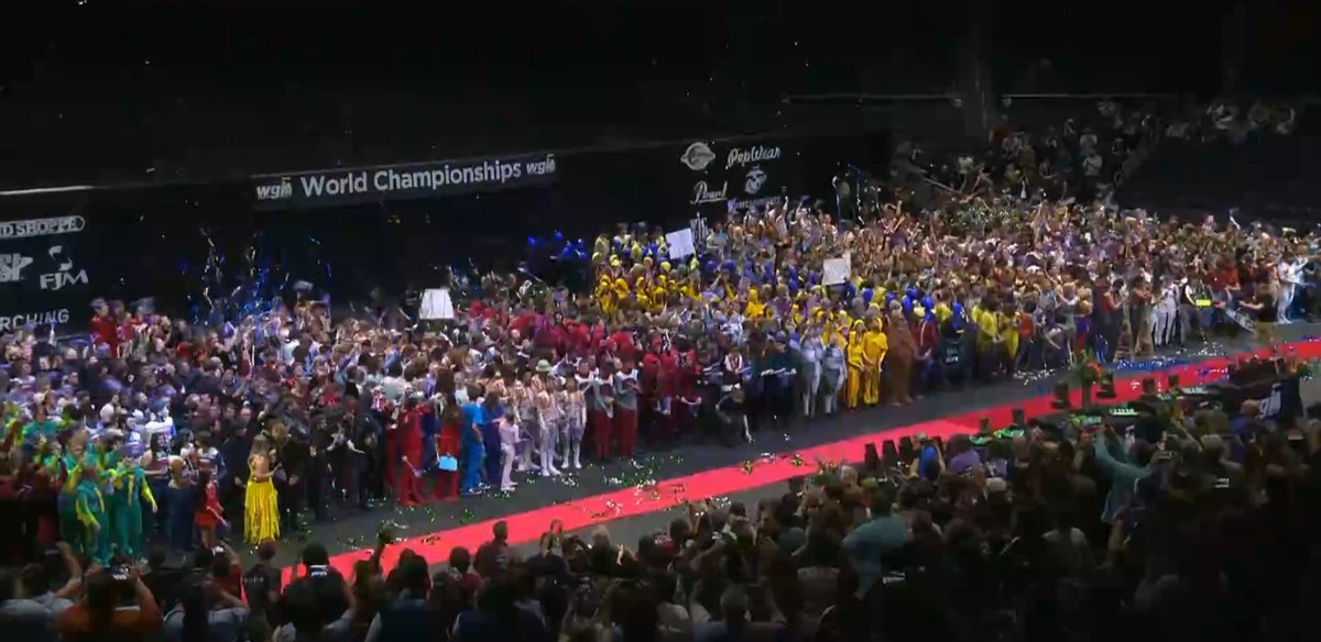 BoswellBandGold's tweet photo. A moment we'll never forget 💙 🎉  #WGI2022 https://t.co/txDlp6ekms