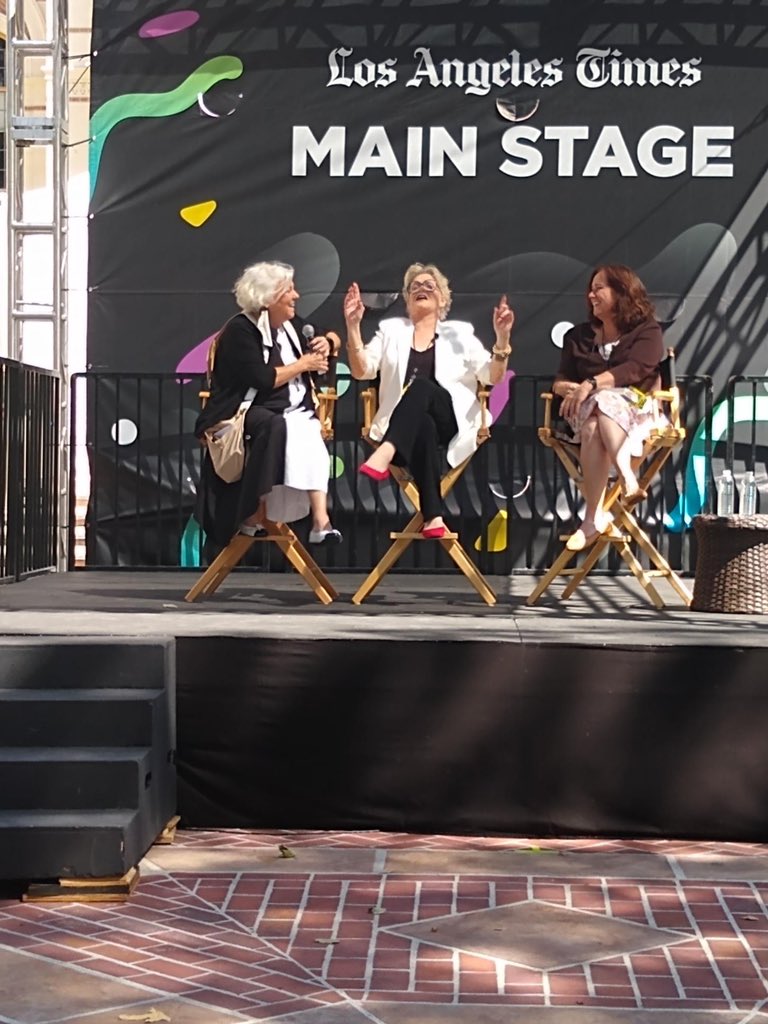 It’s a Cagney &amp; Lacey reunion on the <a href="/latimes/">Los Angeles Times</a> Main Stage with <a href="/SharonGless/">Sharon Gless</a> and special guest <a href="/tynedalyonline/">Tyne Daly</a>! Only at #bookfest! 🎉