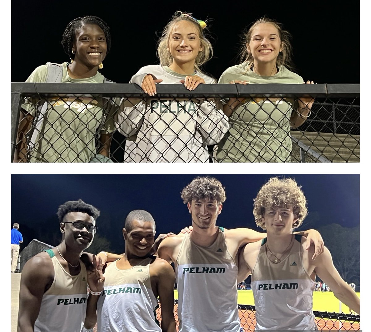 ThePelhamWayTF's tweet photo. @PELHAM_AD @PelhamAthletics @dadams1981 @Coachspringfiel  Pelham women’s &amp; men’s 4x4 teams both take gold! Pettway, Plummer, Jamison, (Lowe) / Adams, Harris, Rellah, Childress. https://t.co/ldjHc5cNXt