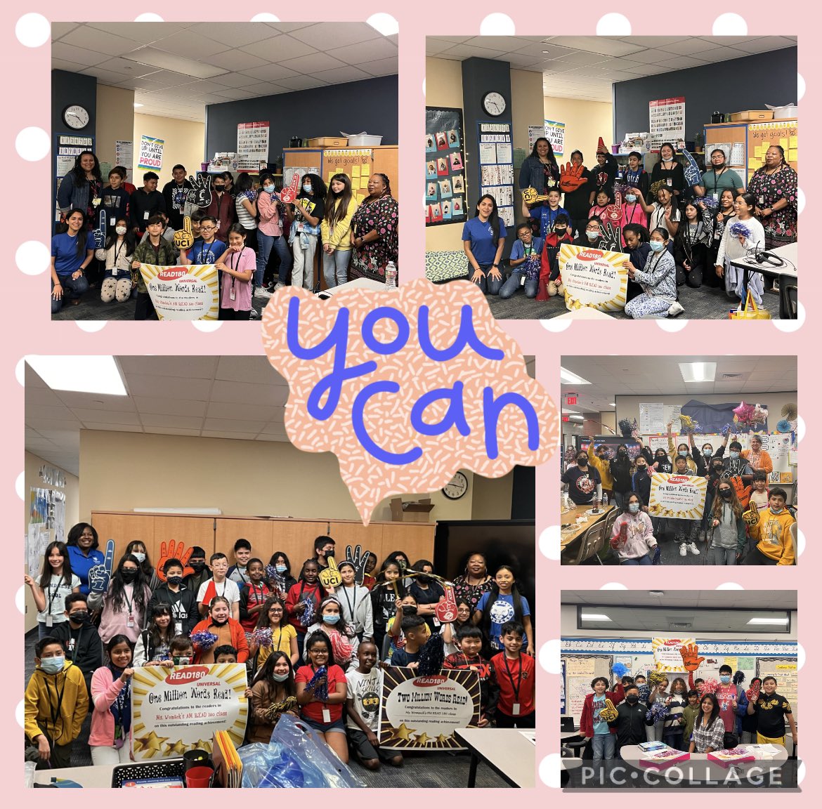 VirginiaREADs's tweet photo. The reading doesn’t stop in R180! 🎊 I recently got to celebrate with all these avid readers and their amazing teachers @willbernguerra @WillbernES @MissSanchez326 @HolbrookCFISD (all sections in 4th &amp; 5th!) and Metcalf!!!  🎉 🎉 🎉 https://t.co/T5xWCB0M85