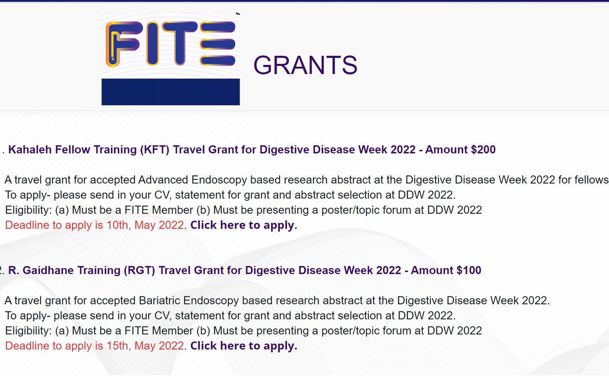 socialmediaend1's tweet photo. Grants available for Digestive Disease Week Advanced Fellow presenters! @FITE_endoscopy
#grants #idher #fite #endoscopy #ddw
https://t.co/gDImVqADjK https://t.co/TvrmuXUr1I