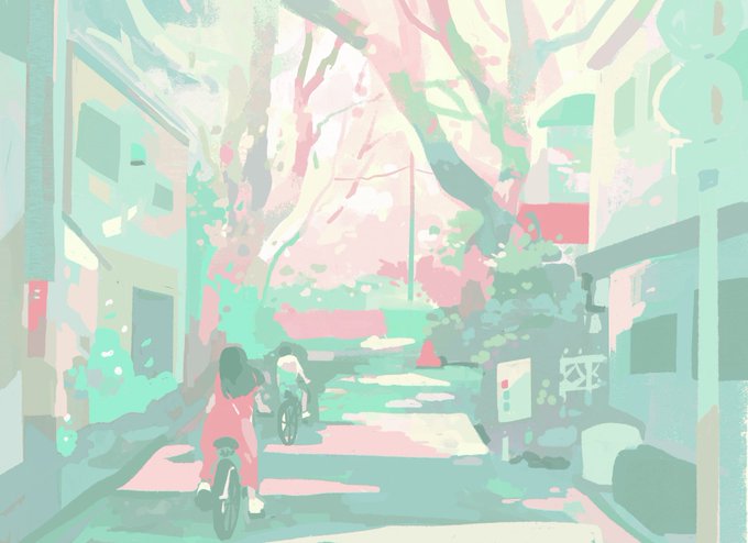 「bicycle tree」 illustration images(Latest)｜5pages