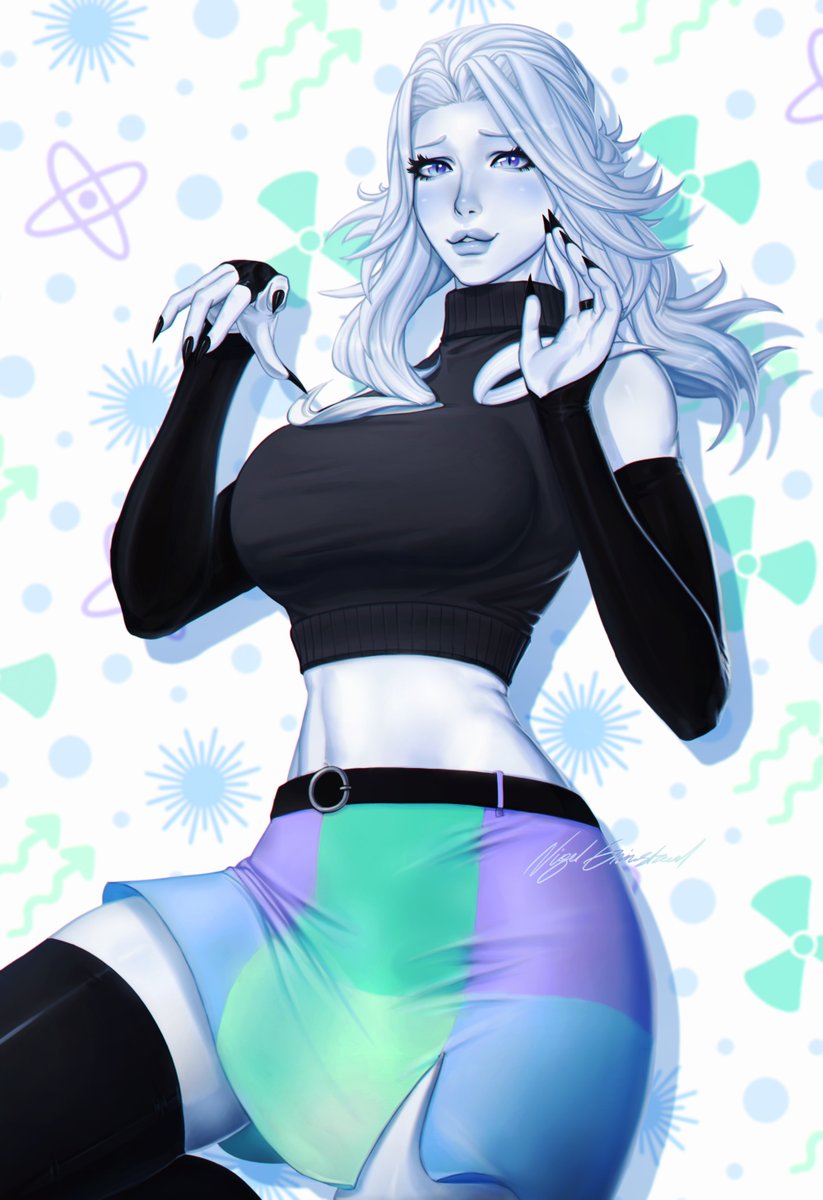 NigelGrimstead's tweet photo. Eve pin-up promo art 💜 @GodproofGame
#pinup #artistontwitter #digitalart #godproof https://t.co/Qb6McMvjx0