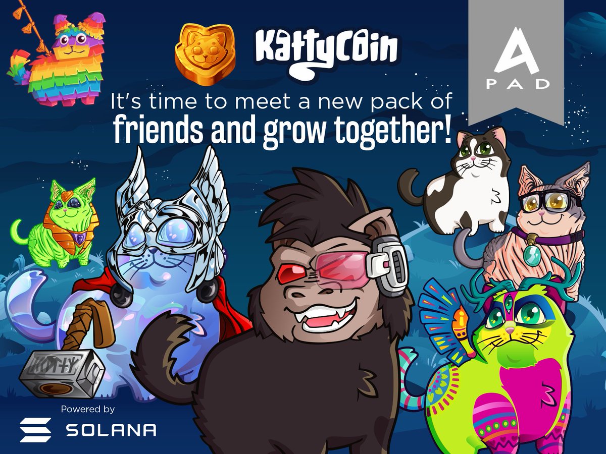 We want to announce that we have fully doxxed ourselves to <a href="/pad_alpha/">ALPHA PAD | Solana NFT Launchpad</a>  and we'll be launching our collection via their launchpad!!😻

It's time to meet a new pack of friends <a href="/Alpha_Gorillas/">Alpha Gorillas</a> and grow together!😻🤝🦍

#SolanaNFTs #NFTCommunity #solana #nftcollector #NFT