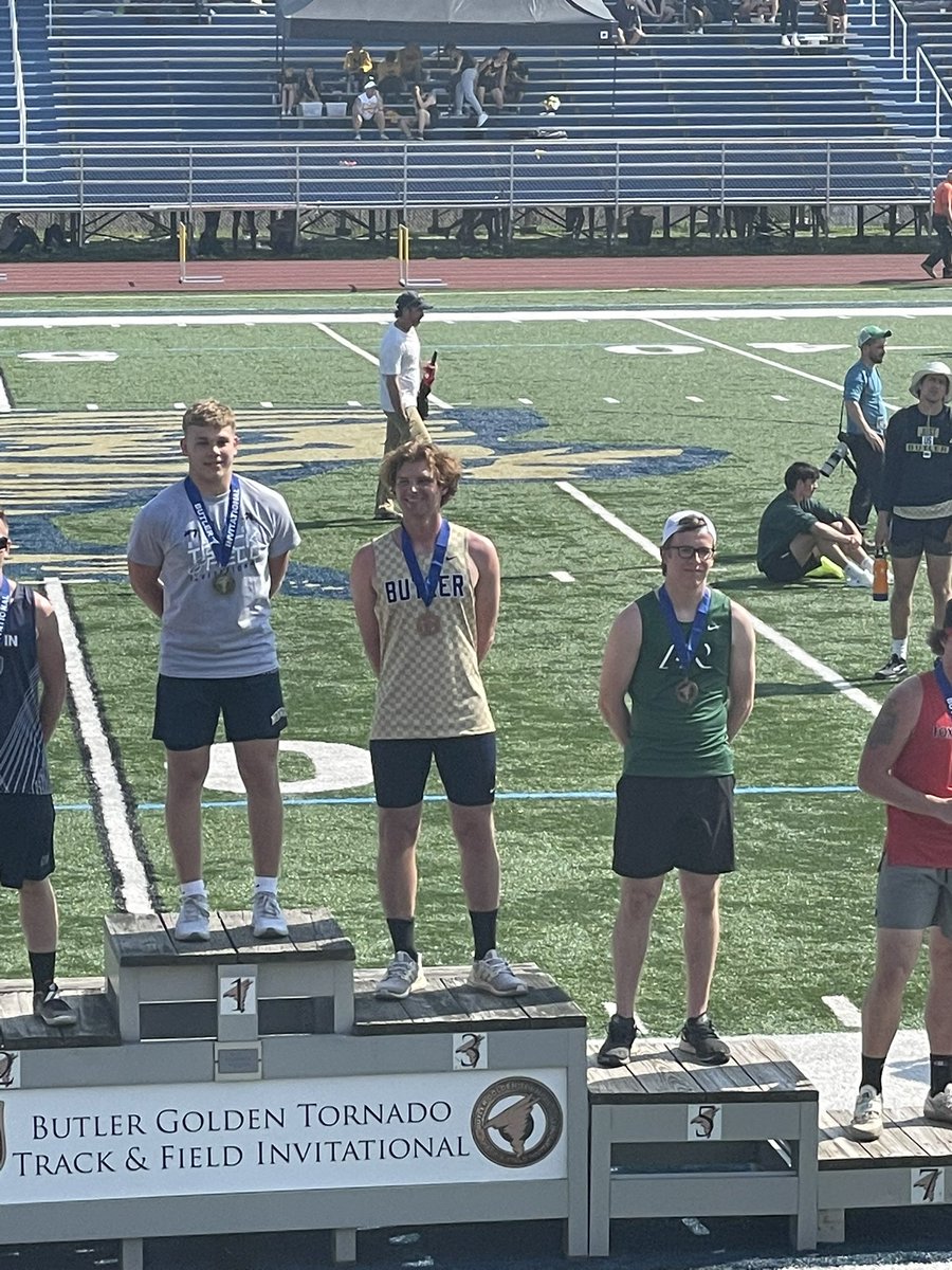 BrianSkripac's tweet photo. Congrats to @NateSkripac who threw a new PR of 144’-4” on Wednesday then crushed it today at the #ButlerInvite throwing 156’-7“ earning 5th place. @PennTrackXC @oldschooltrack https://t.co/i8Q4KRurSJ