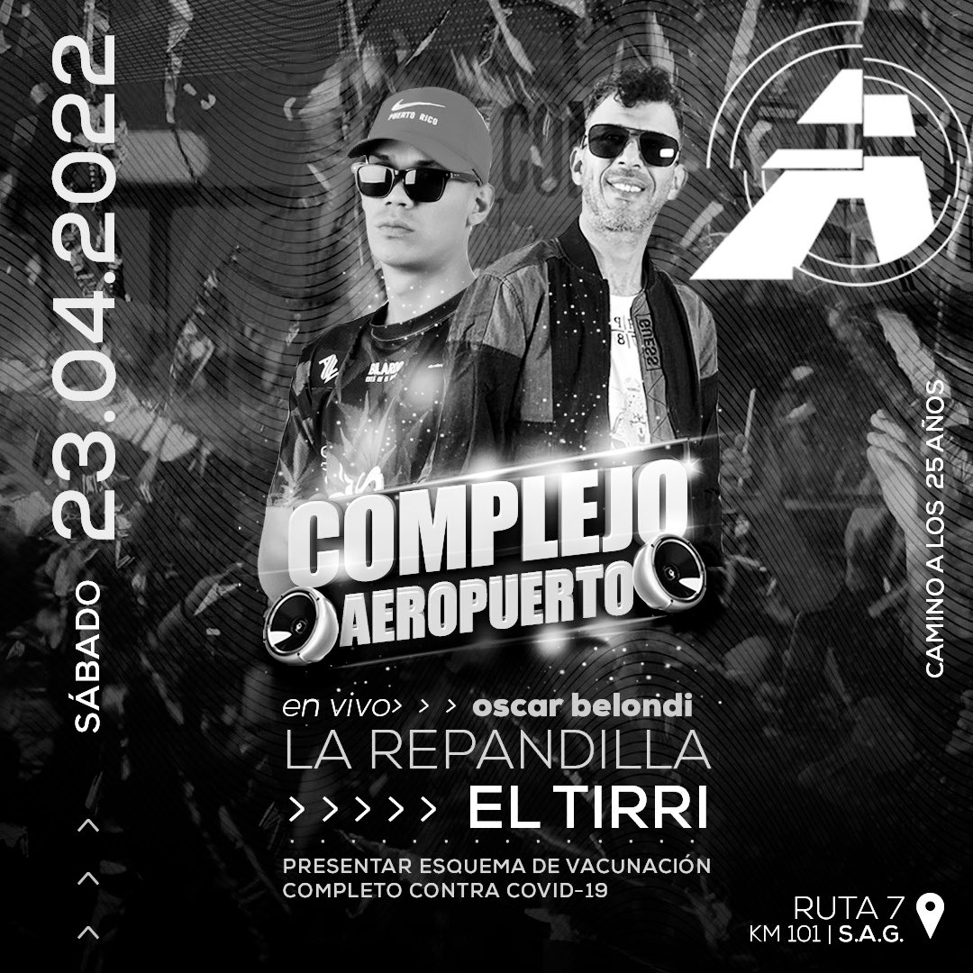 AeroComplejo's tweet photo. Sorteo expreeeess en tw 

Dale RTRT a este flyer y participas de las entradas 

La repa tocando 1:30 ‼️ https://t.co/6MlxkAEJe0