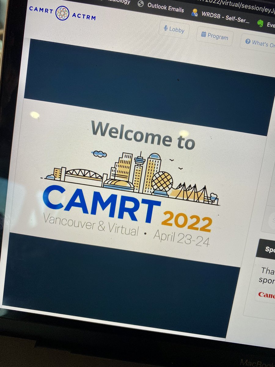emittingpassion's tweet photo. Thank You for a great first day of #CAMRT2022 Conference. I have to say I am quite impressed with the Virtual Platform and the ability to still network with other Virtual Delegates ❤️☢️ #MRTProud https://t.co/O4ixFuXP7G
