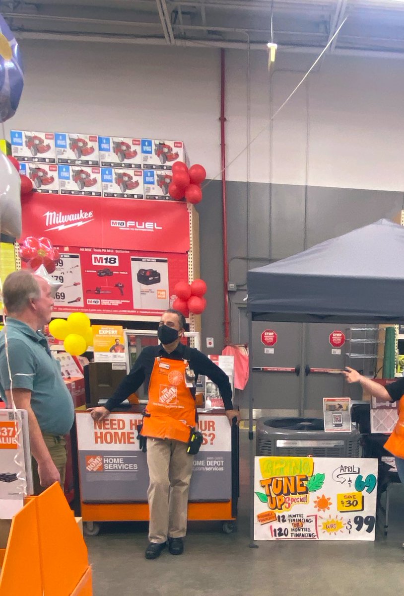 AlyssaVTHD's tweet photo. It’s DEMO/Services Saturday here at #1845. Come in and check out some of the awesome tools and tips we have showcased! #HD1845 #DemoSaturday #ServicesSaturday https://t.co/Rq9YcOWZpA