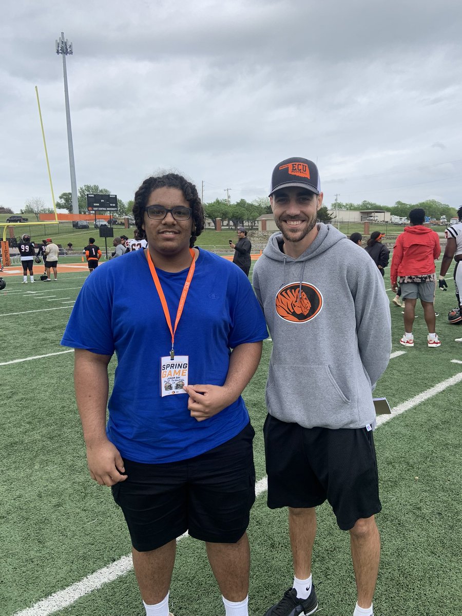 Had a great conversation with <a href="/BlakeCrandall/">Blake</a>!@ECUTigersFB