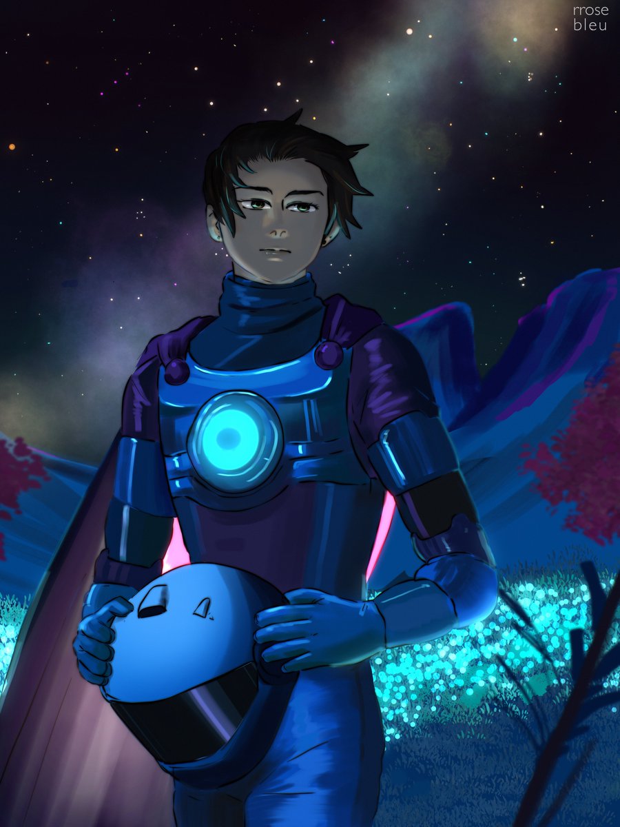 rrosebleu's tweet photo. 🌌 No Man's Sky 🌌

- ¿Este es planeta  Vegetta...?

_______________
#rubiusfanart @Rubiu5 https://t.co/qHUqTLJiZq