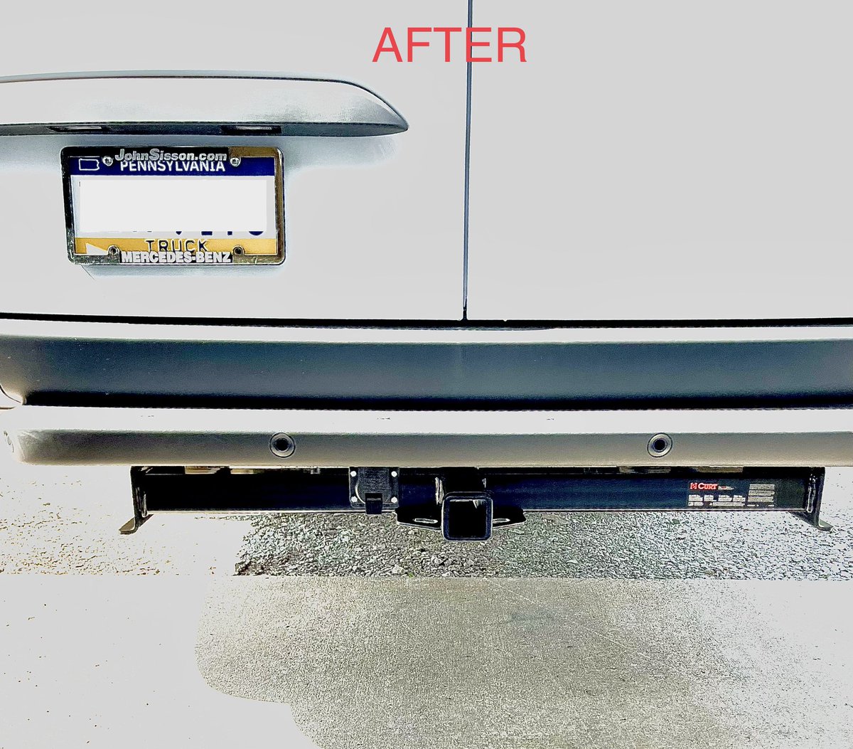 MobileColdSol's tweet image. Installed class 3 Curt trailer hitch on a 2022 @MBvansUSA Mercedes Sprinter