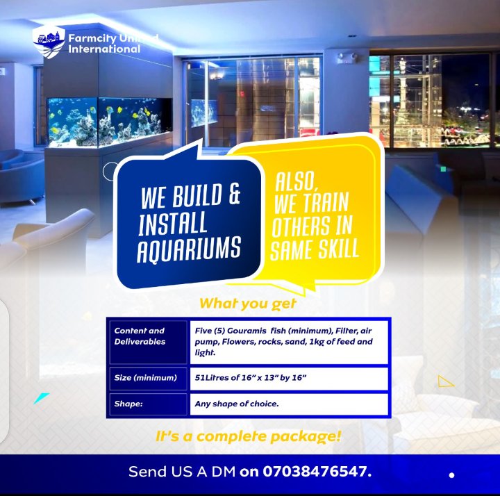 PrinceUfedo's tweet photo. Farmcity' Aquaspectral Skill Tour is coming close to you, it's a phenomenal experience. 

For seat reservation, please chat us on WhatsApp 07038476547 or any of the numbers already. https://t.co/gEnh3X3yvu