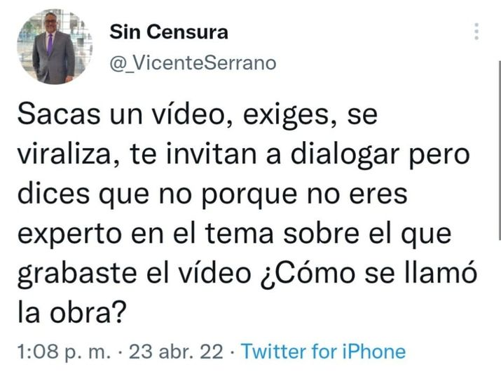 SinLinea_Mx's tweet photo. ¿En qué quedamos, Eugenio Derbez? 
Tuitazo de @_VicenteSerrano https://t.co/wsGZCPcNjX