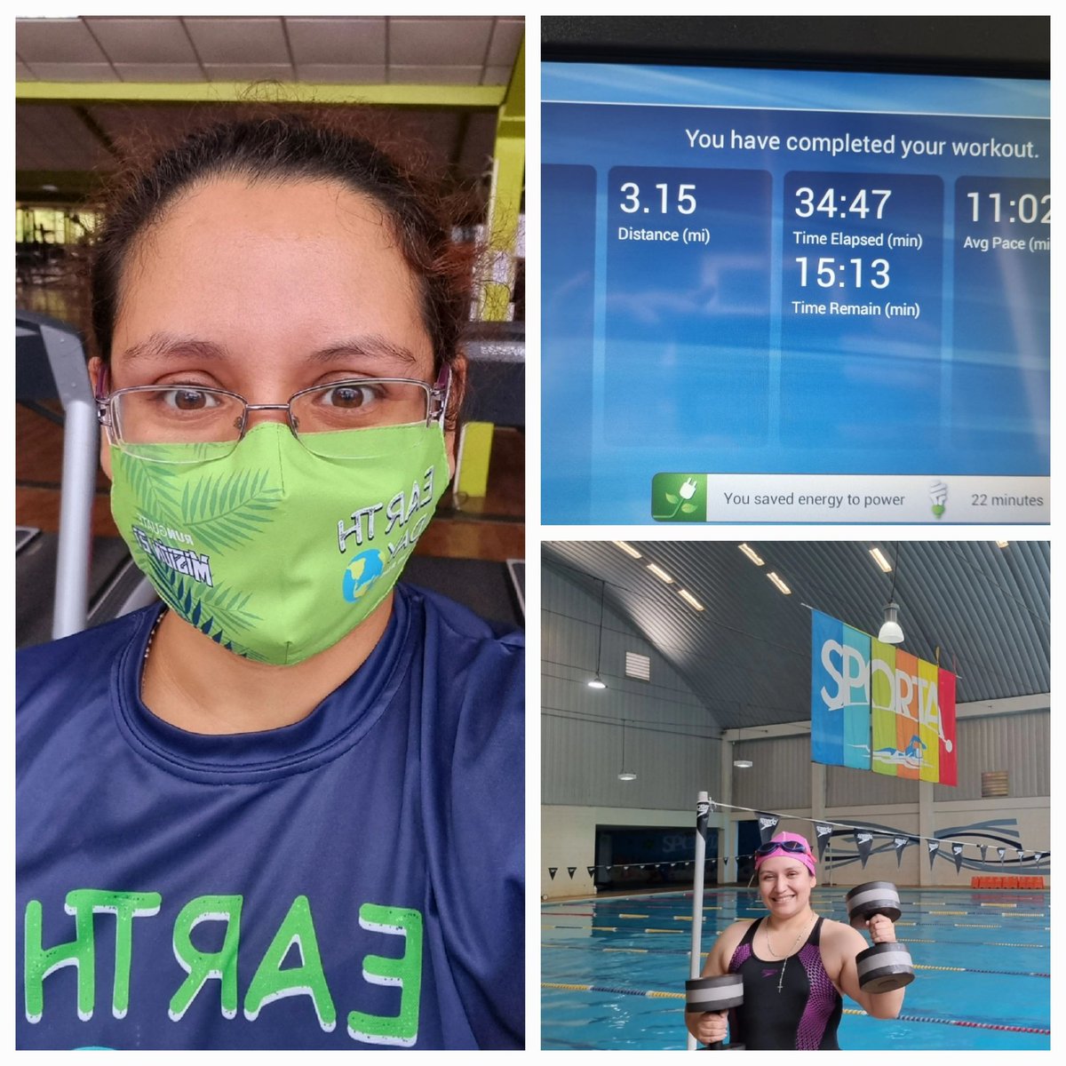 maggie_a2's tweet photo. Hoy fue día de #EarthDayRun de @runguate y salieron los 5K (aunque mucho más lento de lo normal culpa del receso de Semana Santa) y después #aquaerobics para completar el día! Tratando de retomar el #healthylifestyle https://t.co/BMIgdSKC6M