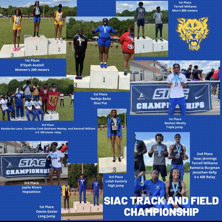 VbcoachDST's tweet photo. Congratulations to FVSU Men’s and Women’s Track and Field Team🐯❤️🏃🏾‍♂️👟#fvsu @FVSUATHLETICS @TheSIAC https://t.co/Yu1QVoaZRU